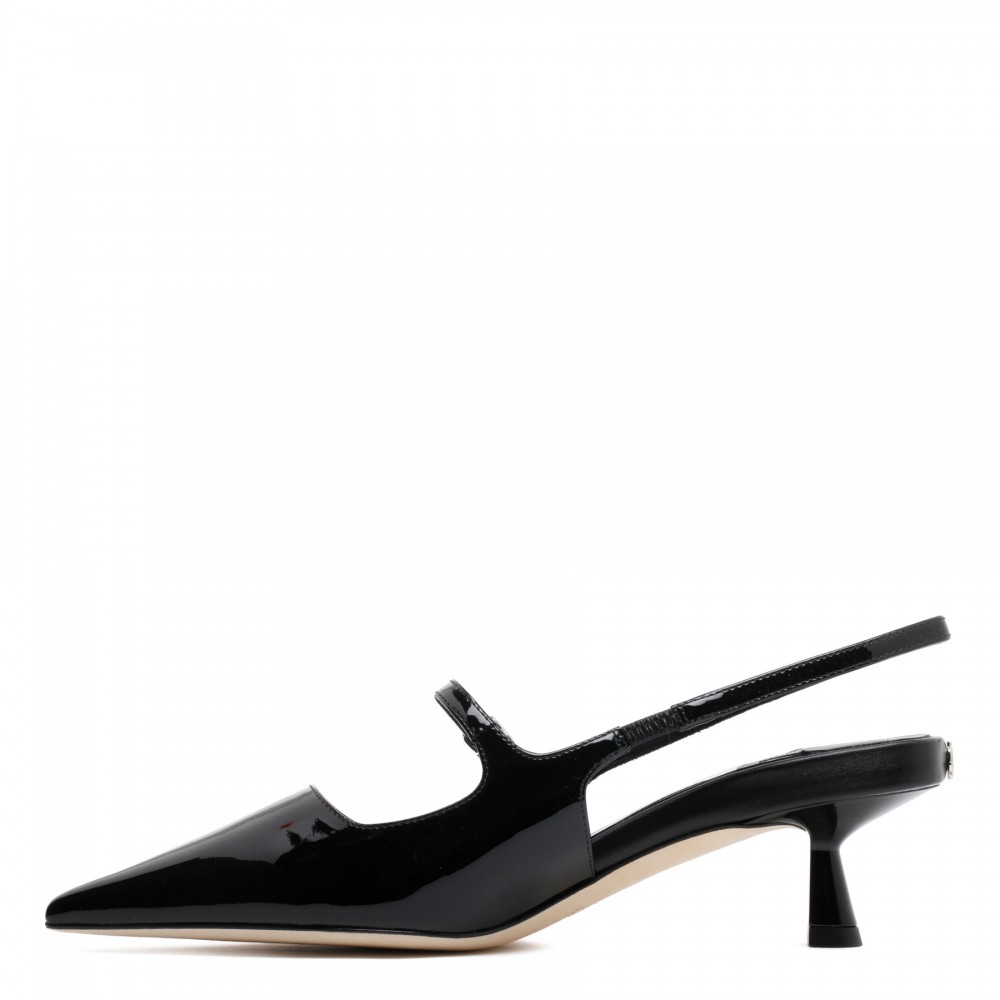 Didi 45 black slingback pumps | Le Noir - Unconventional Luxury