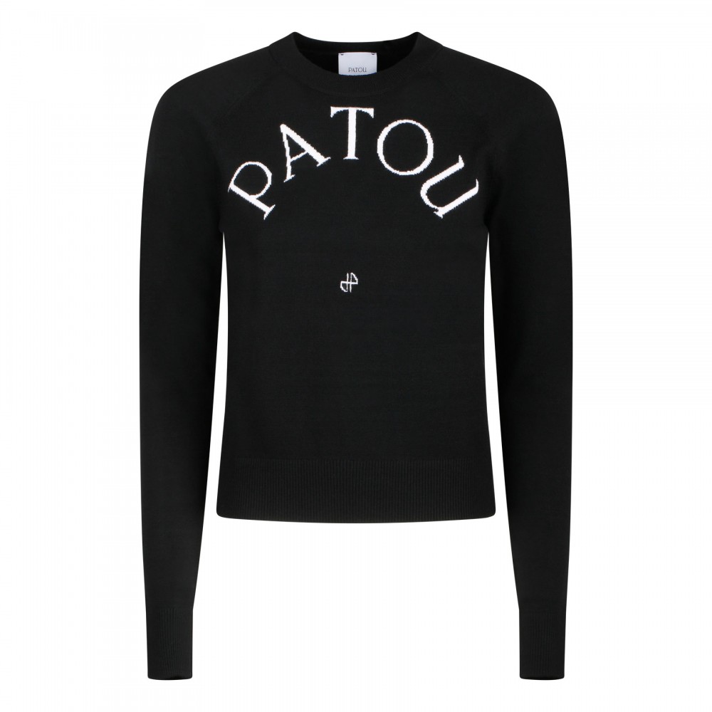 Logo jacquard sweater