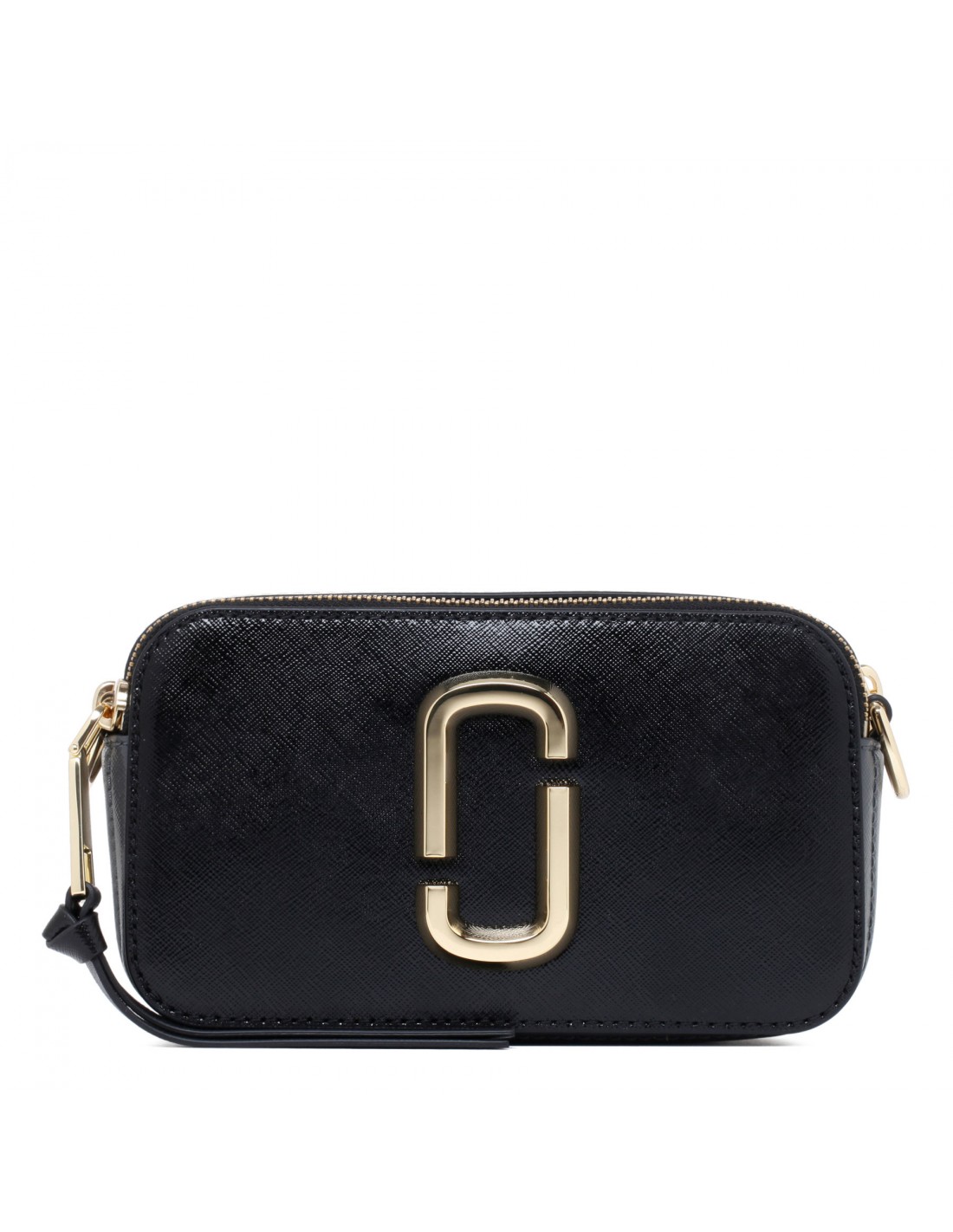 Marc Jacobs Black Leather Mini Wallet on Strap. Made in Vietnam.