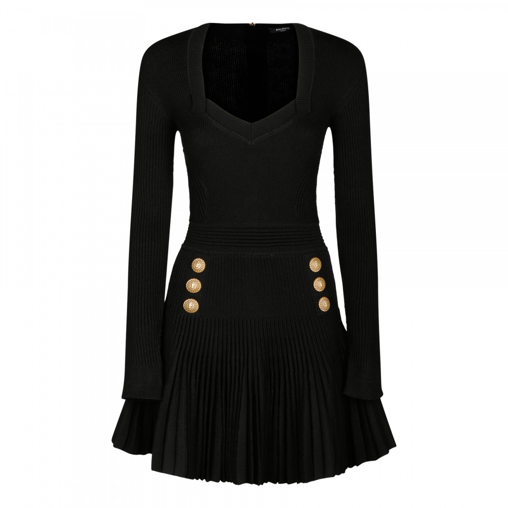 Black knit mini dress Le Noir Unconventional Luxury