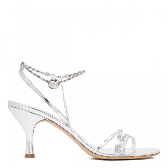 Denise 70 silver sandals