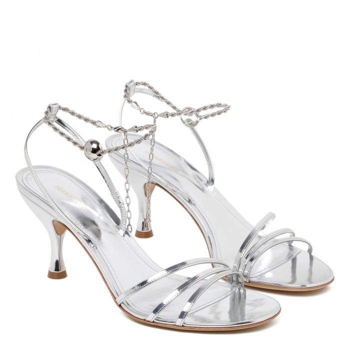 Denise 70 silver sandals