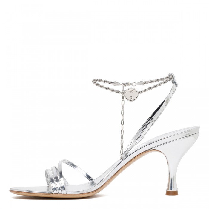 Denise 70 silver sandals