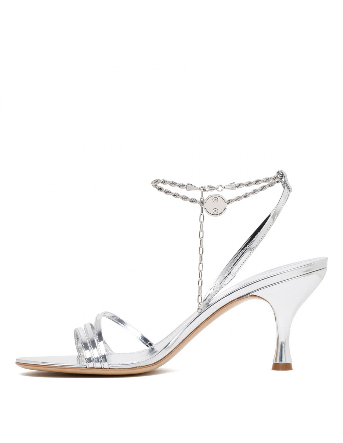 Denise 70 silver sandals