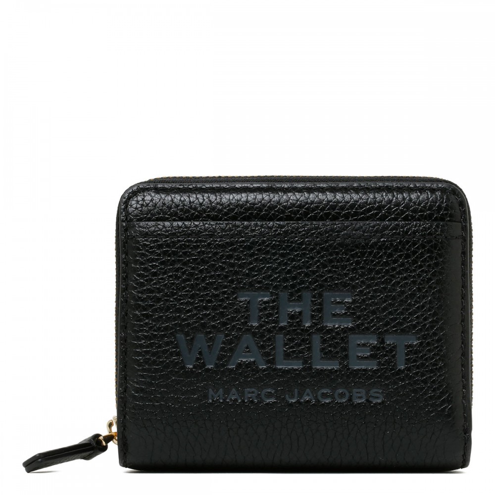 The leather mini compact wallet