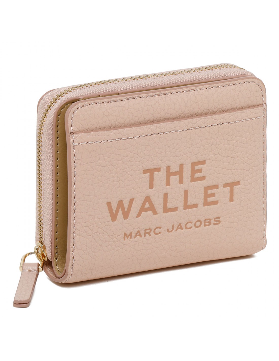 The leather mini compact wallet