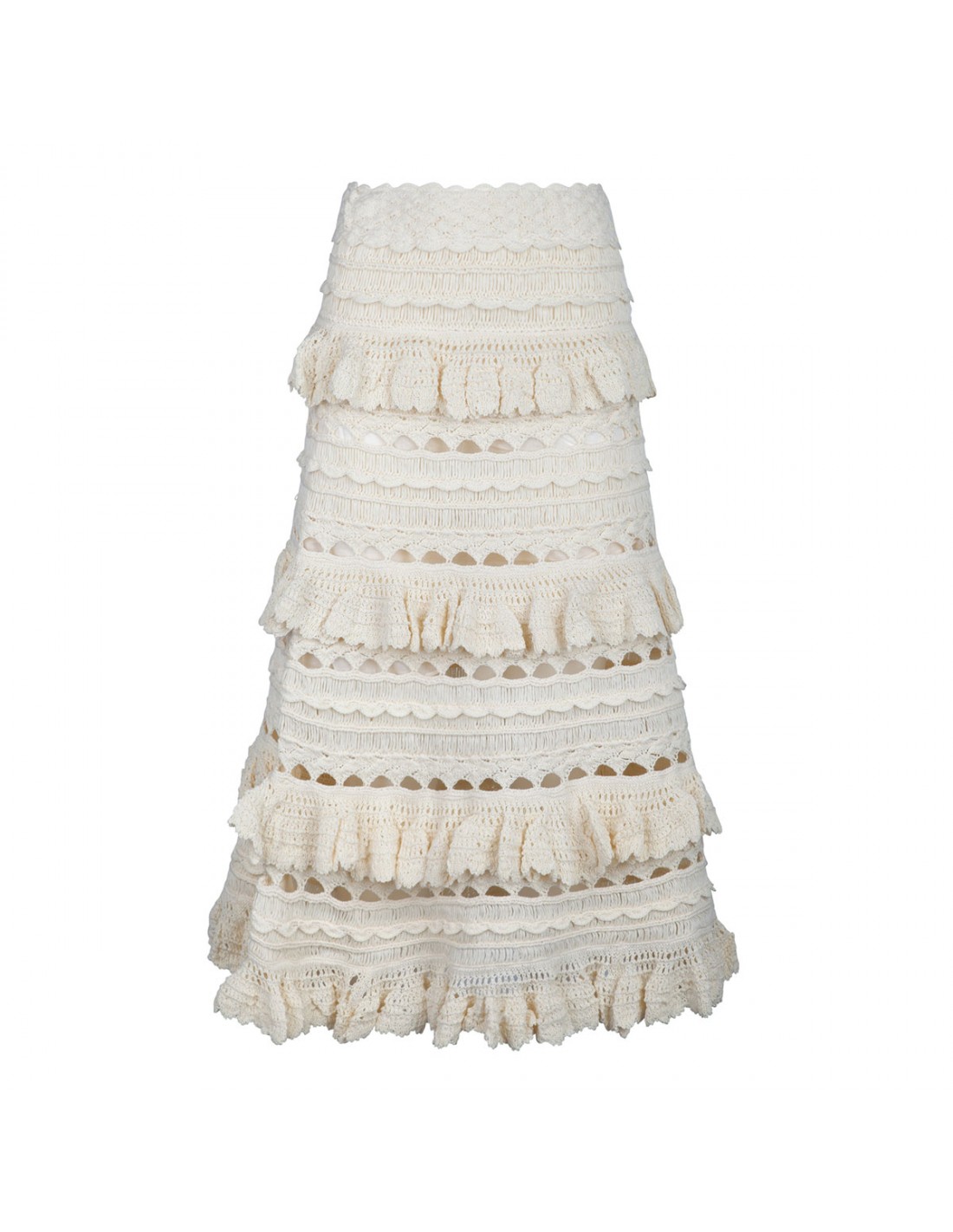 Waverly Crochet midi skirt