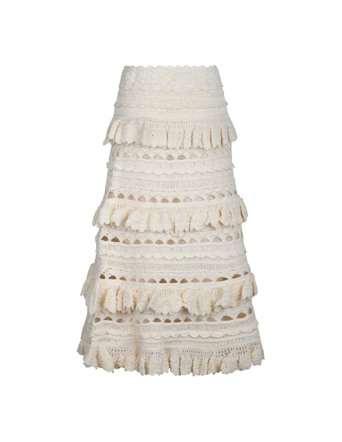 Waverly Crochet midi skirt