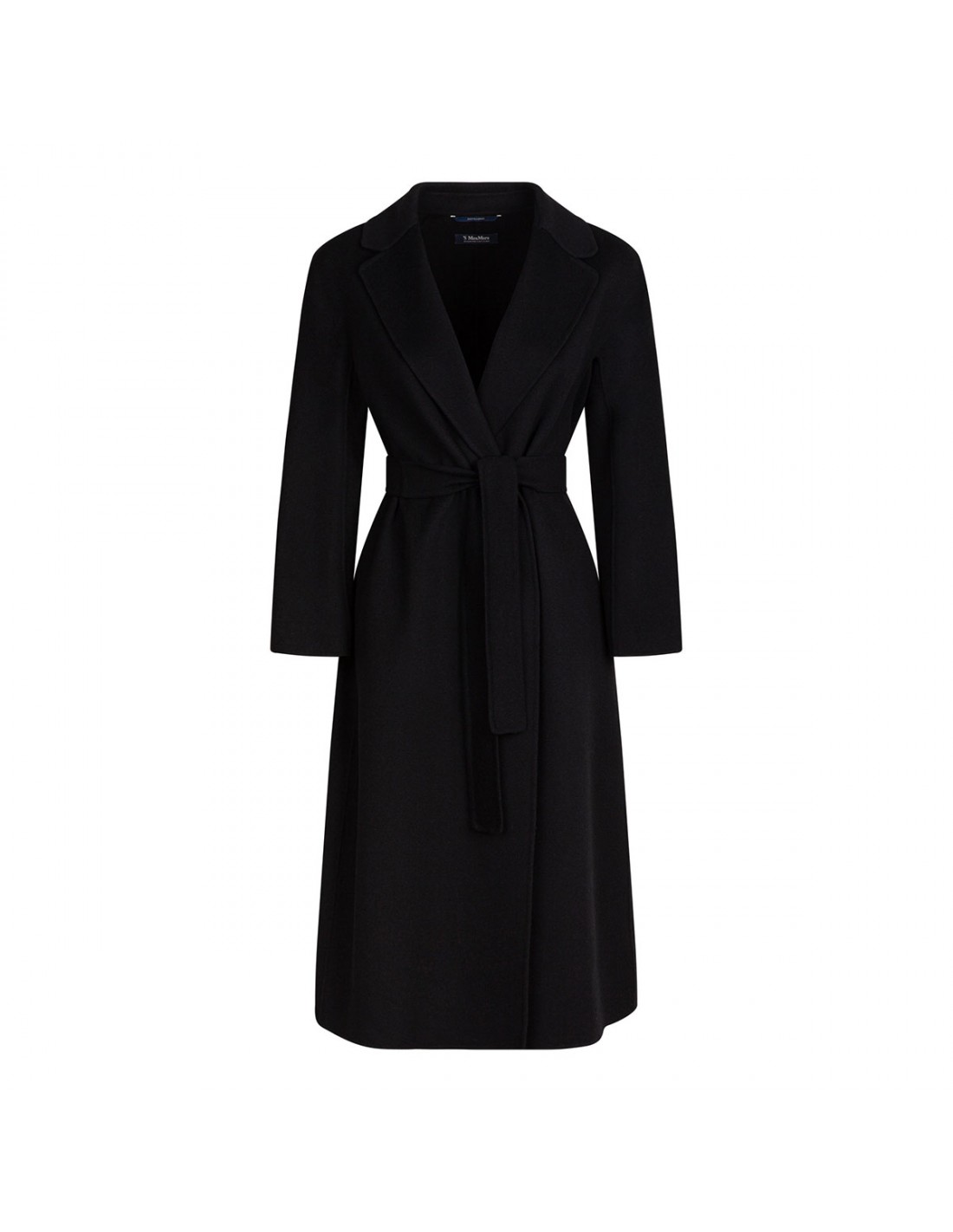 Esturia black virgin wool coat