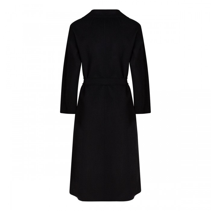 Esturia black virgin wool coat