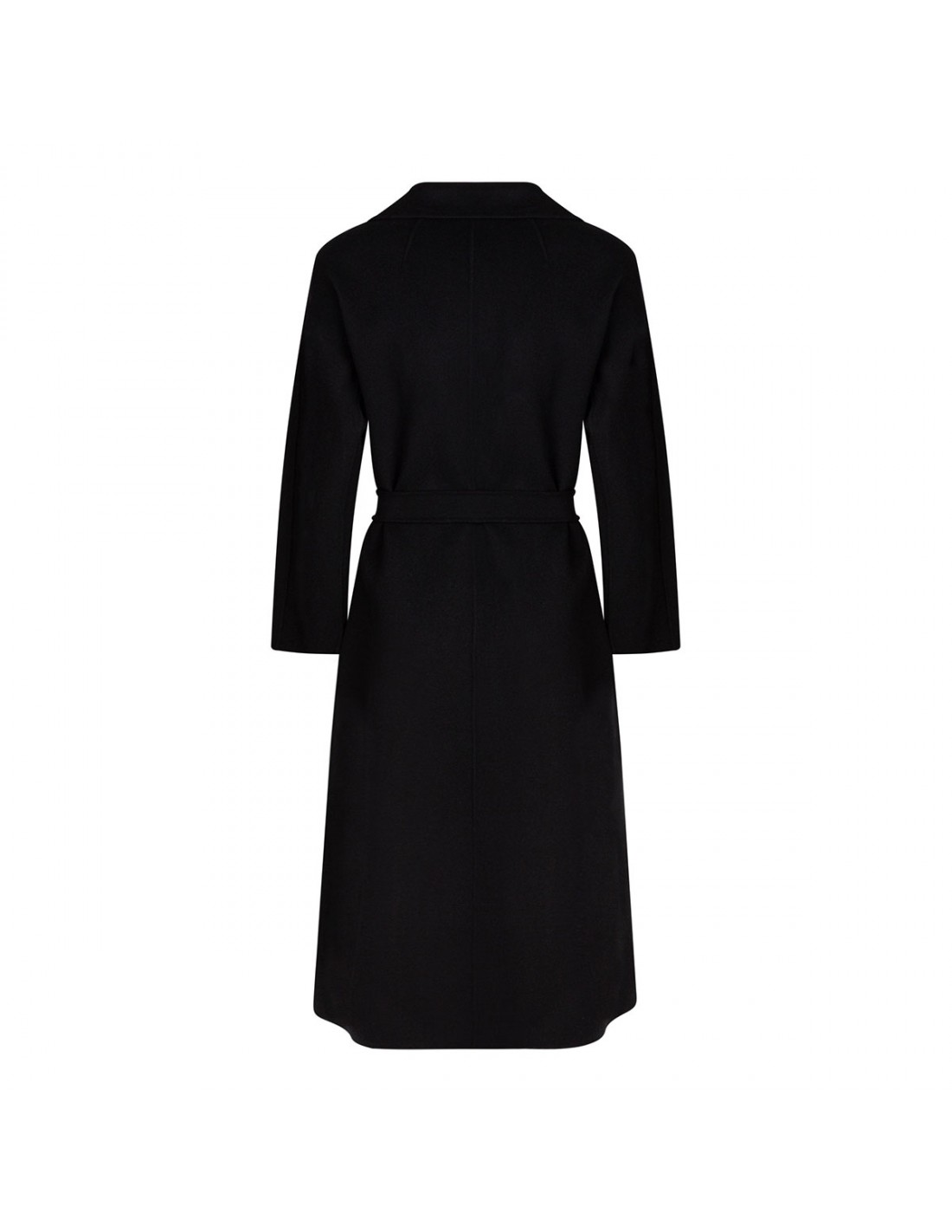 Esturia black virgin wool coat