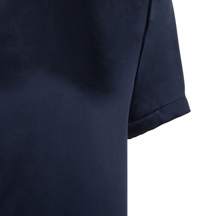 Midnight blue satin T-shirt