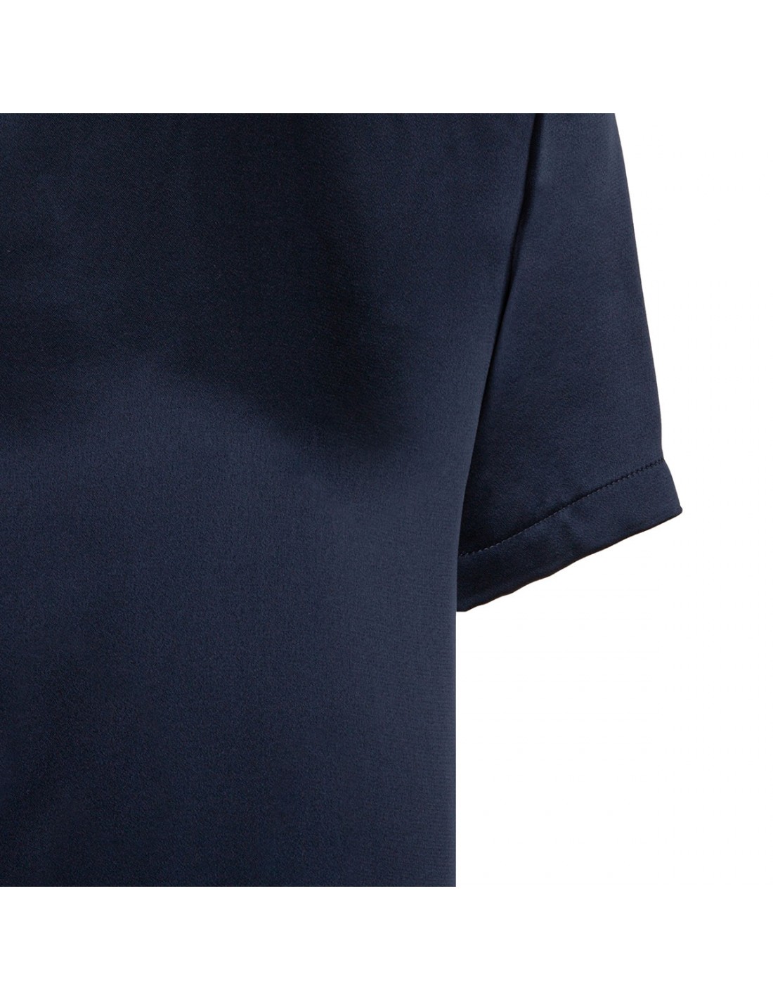 Midnight blue satin T-shirt