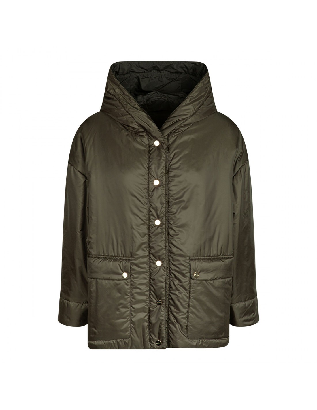 Water-resistant canvas hooded jacket