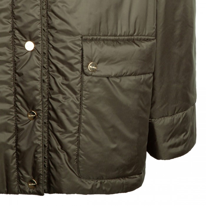 Water-resistant canvas hooded jacket