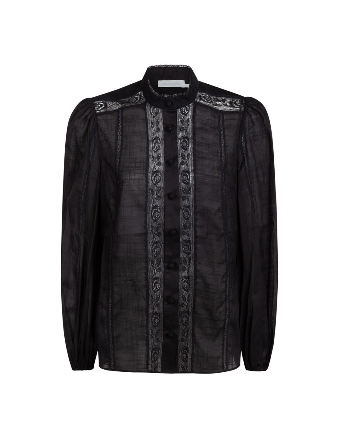 Halliday lace trim shirt