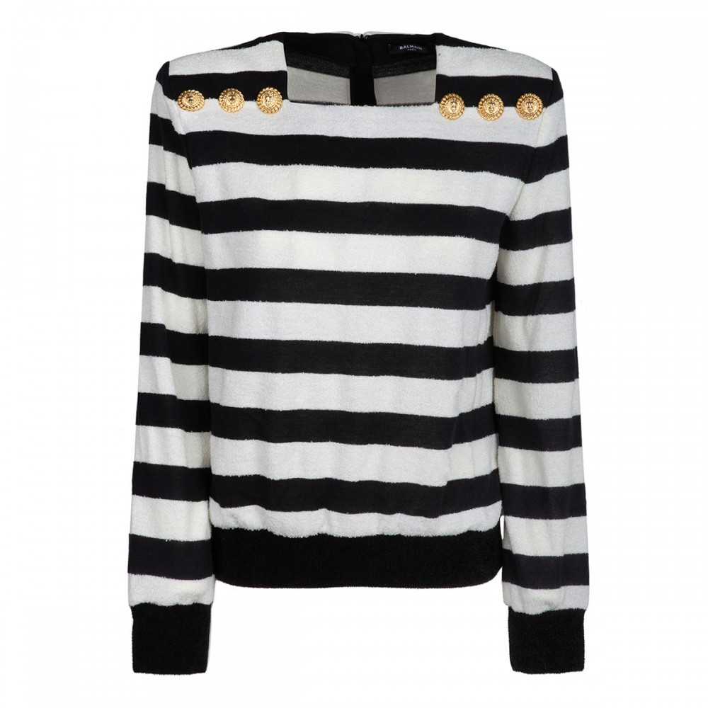 Black and white mariniere sweater