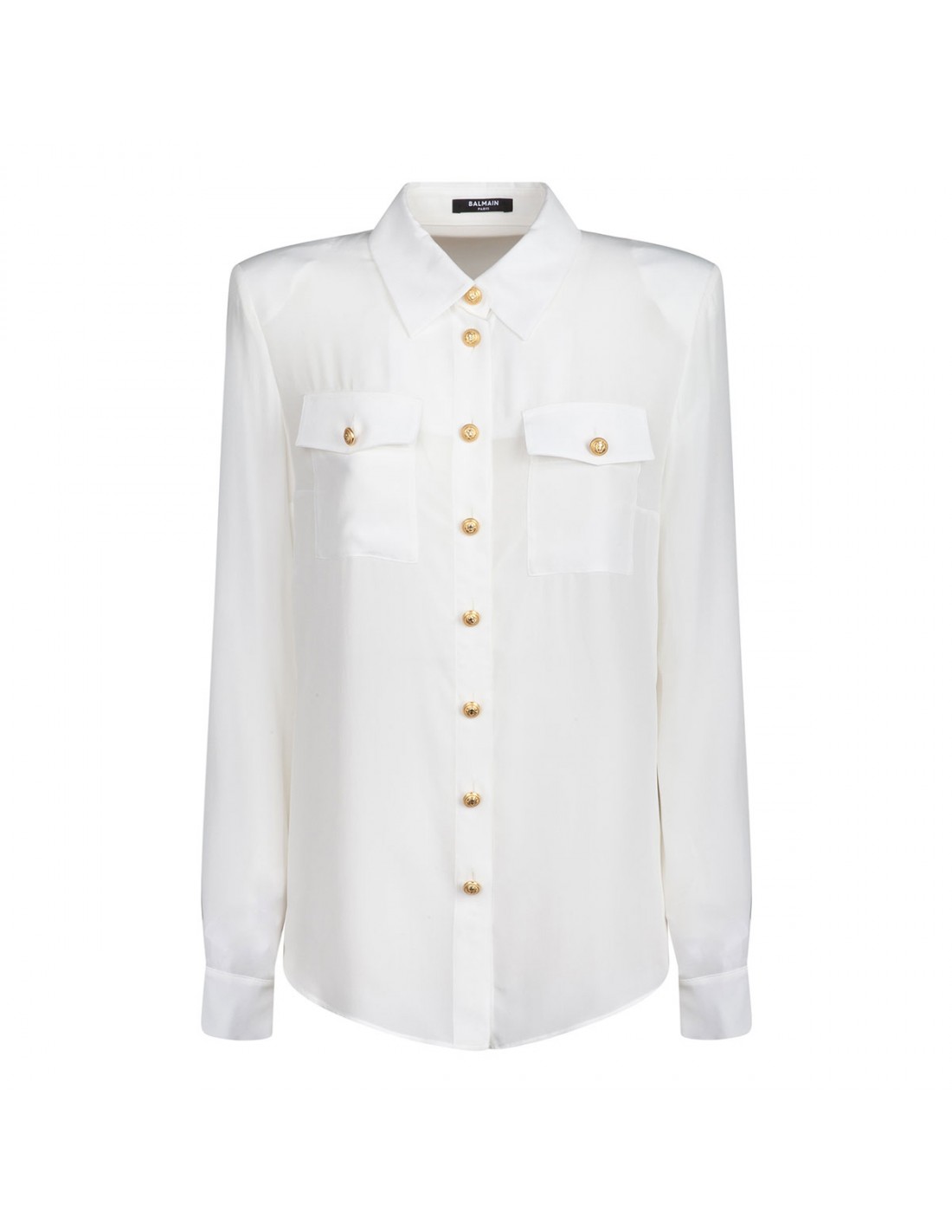 White crepe de chine shirt