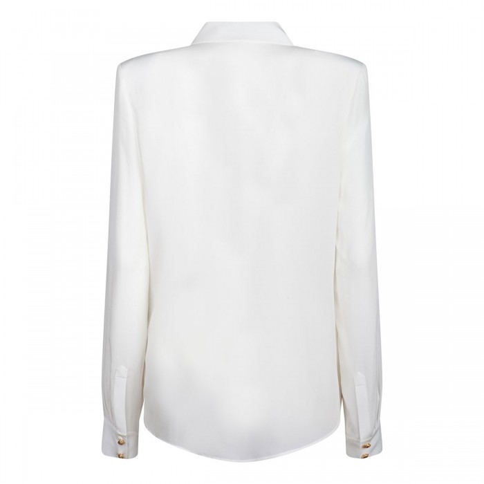 White crepe de chine shirt