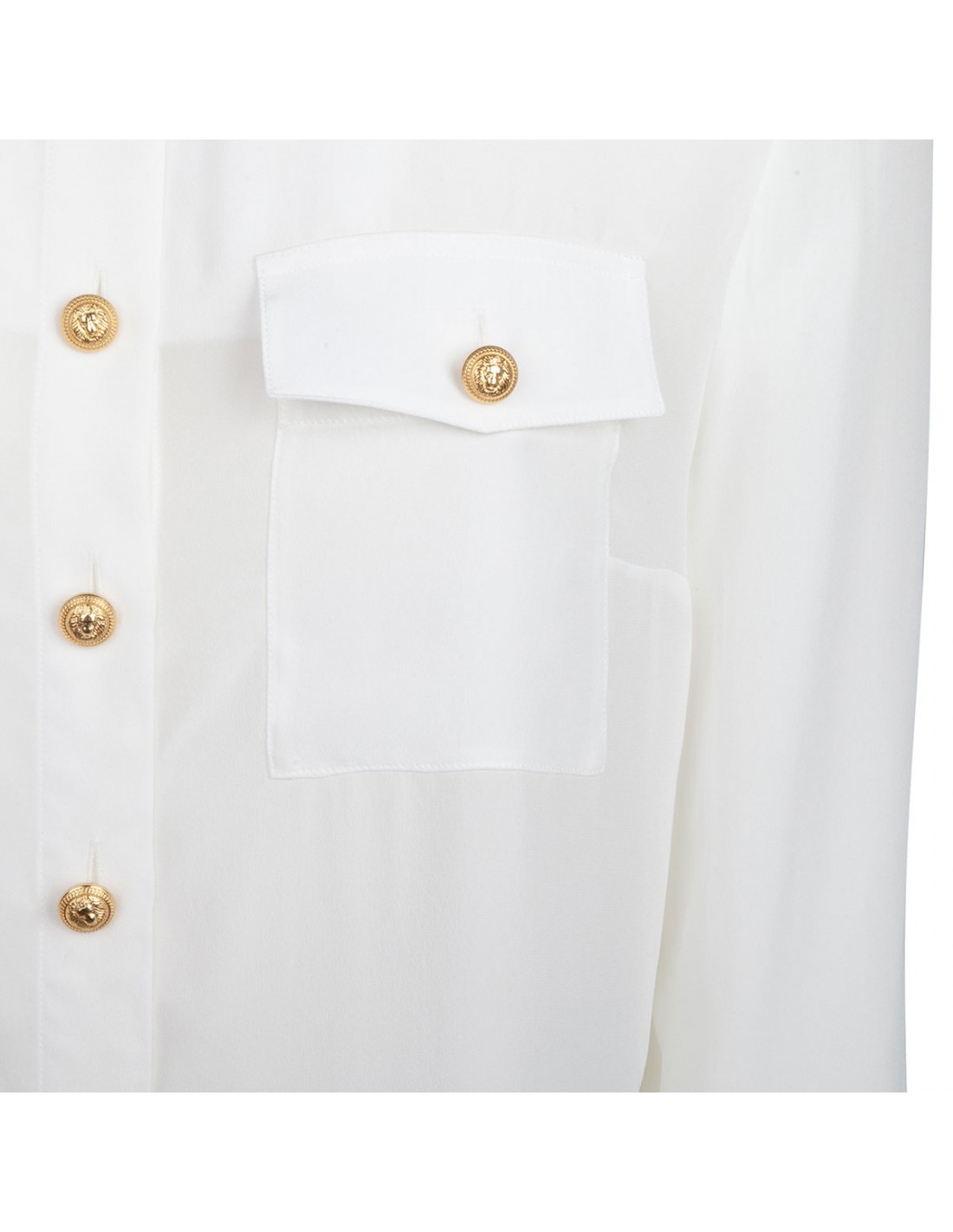 White crepe de chine shirt