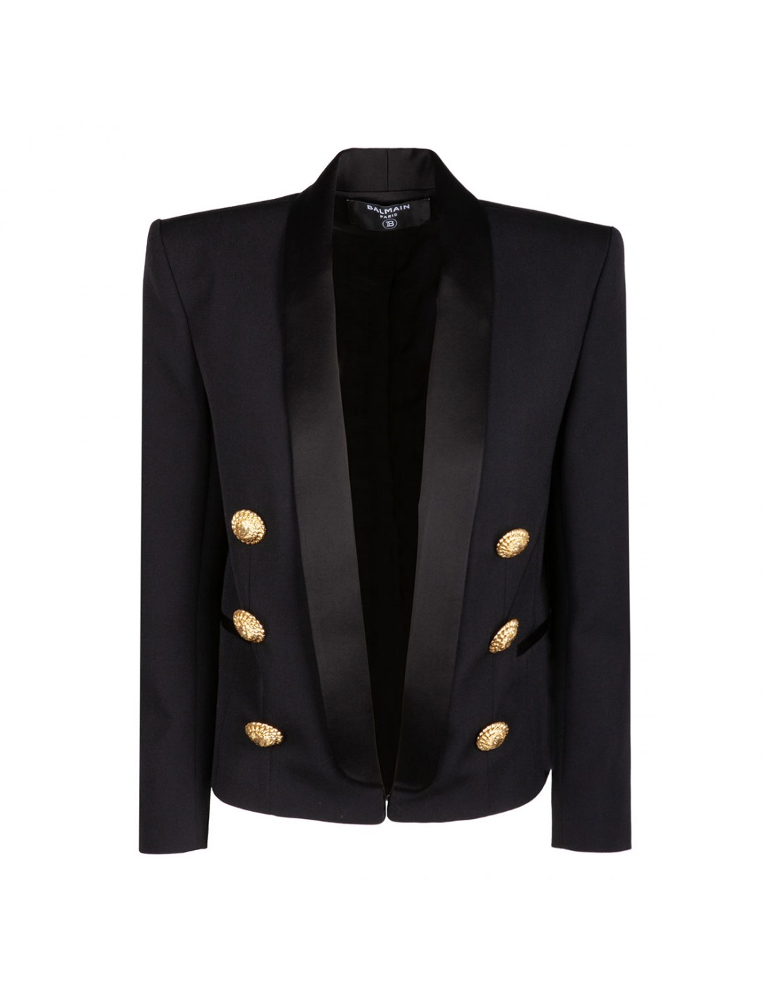 Edge-to-edge black jacket