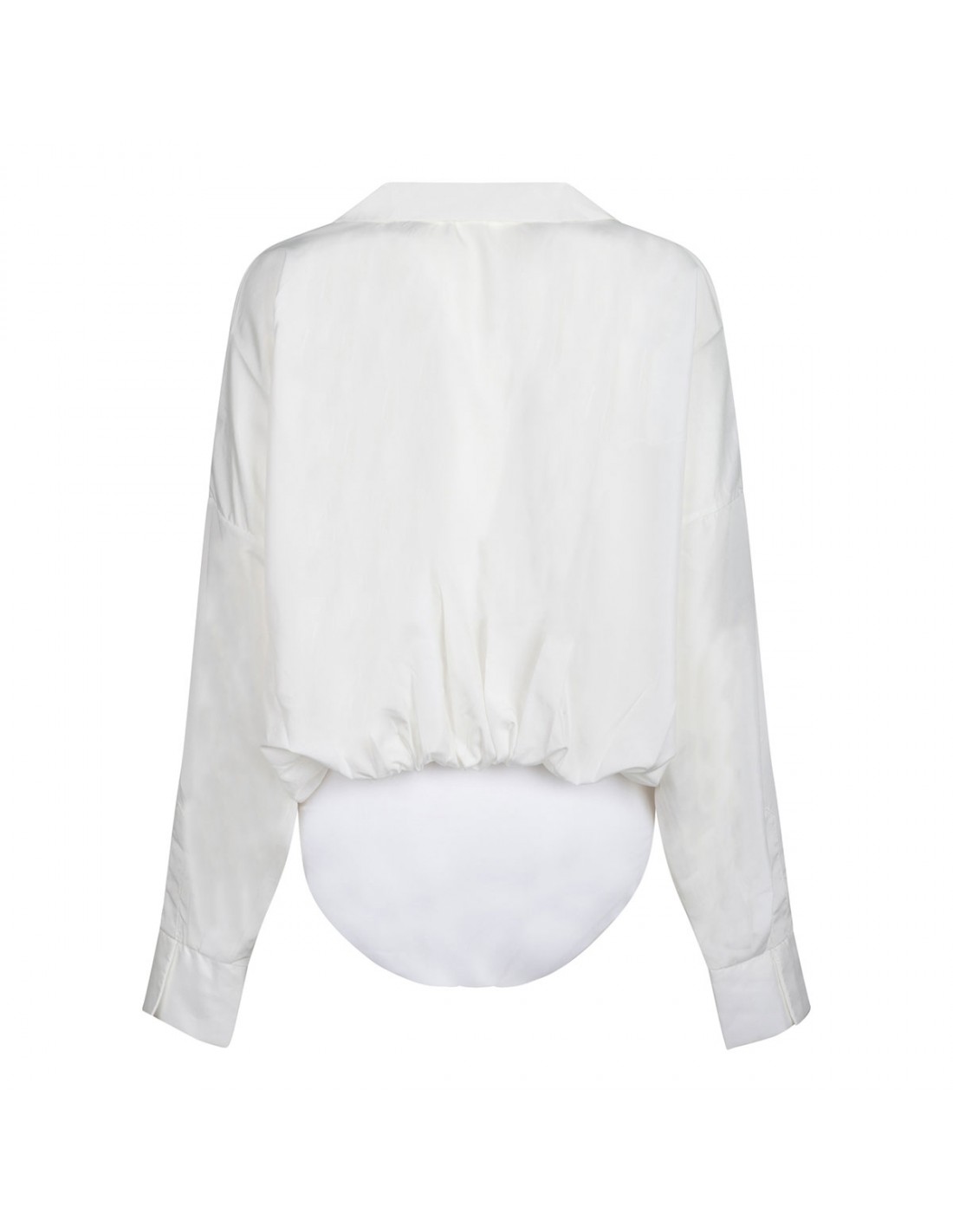 Oversized boyfriend shirt bodysuit