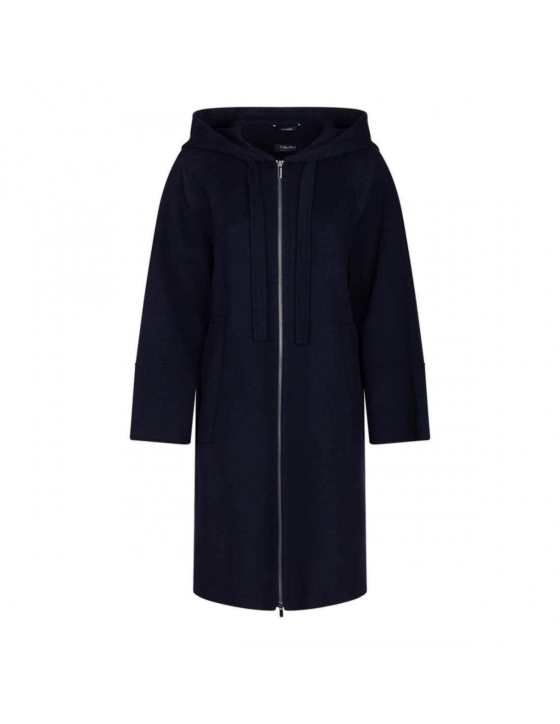 Hooded midnight blue coat