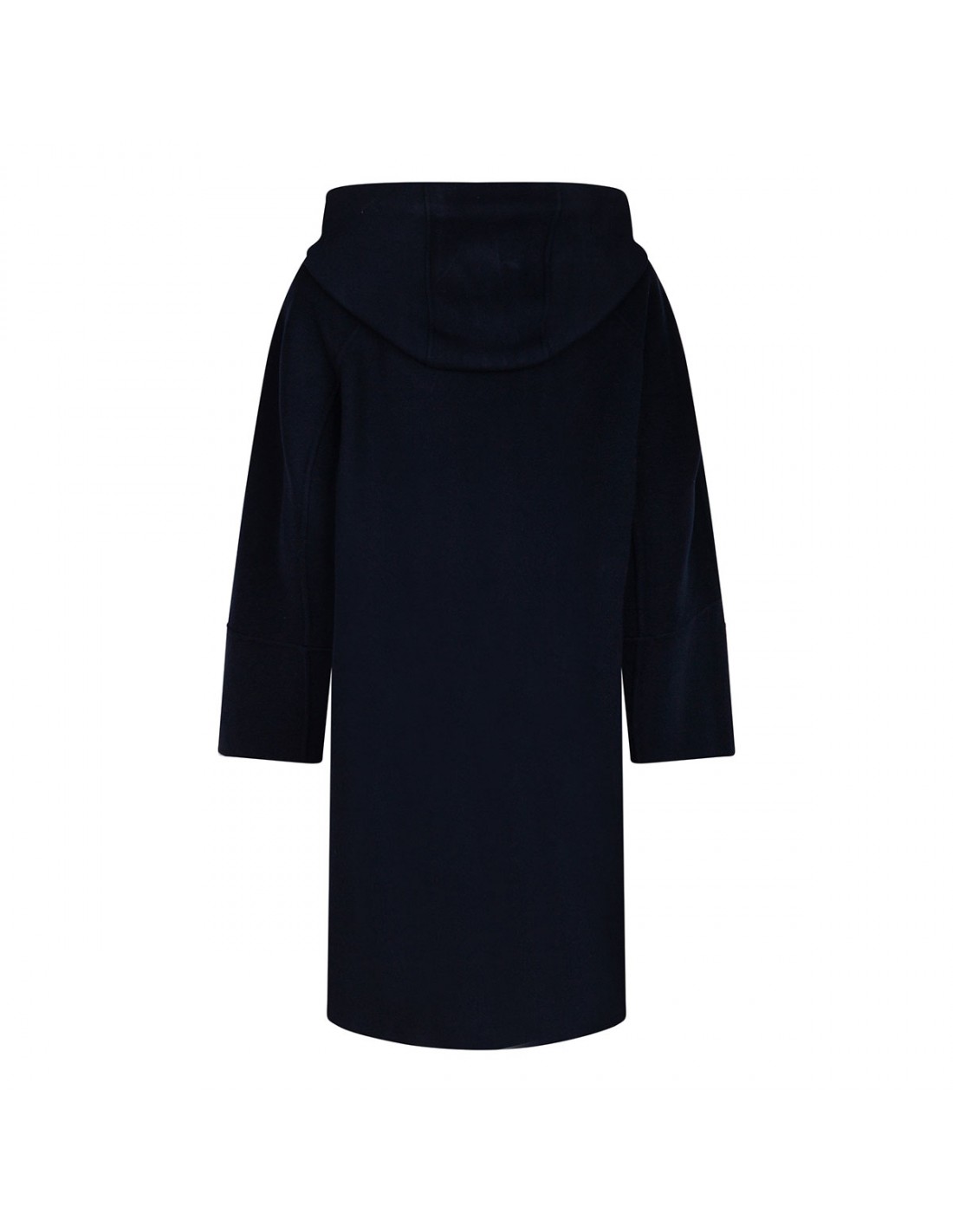 Hooded midnight blue coat