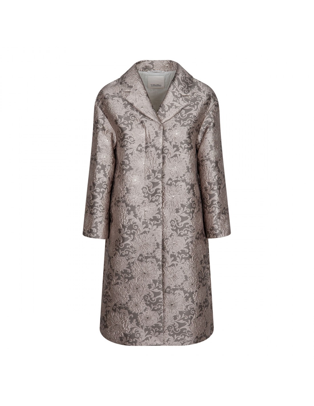 Jacquard silk coat