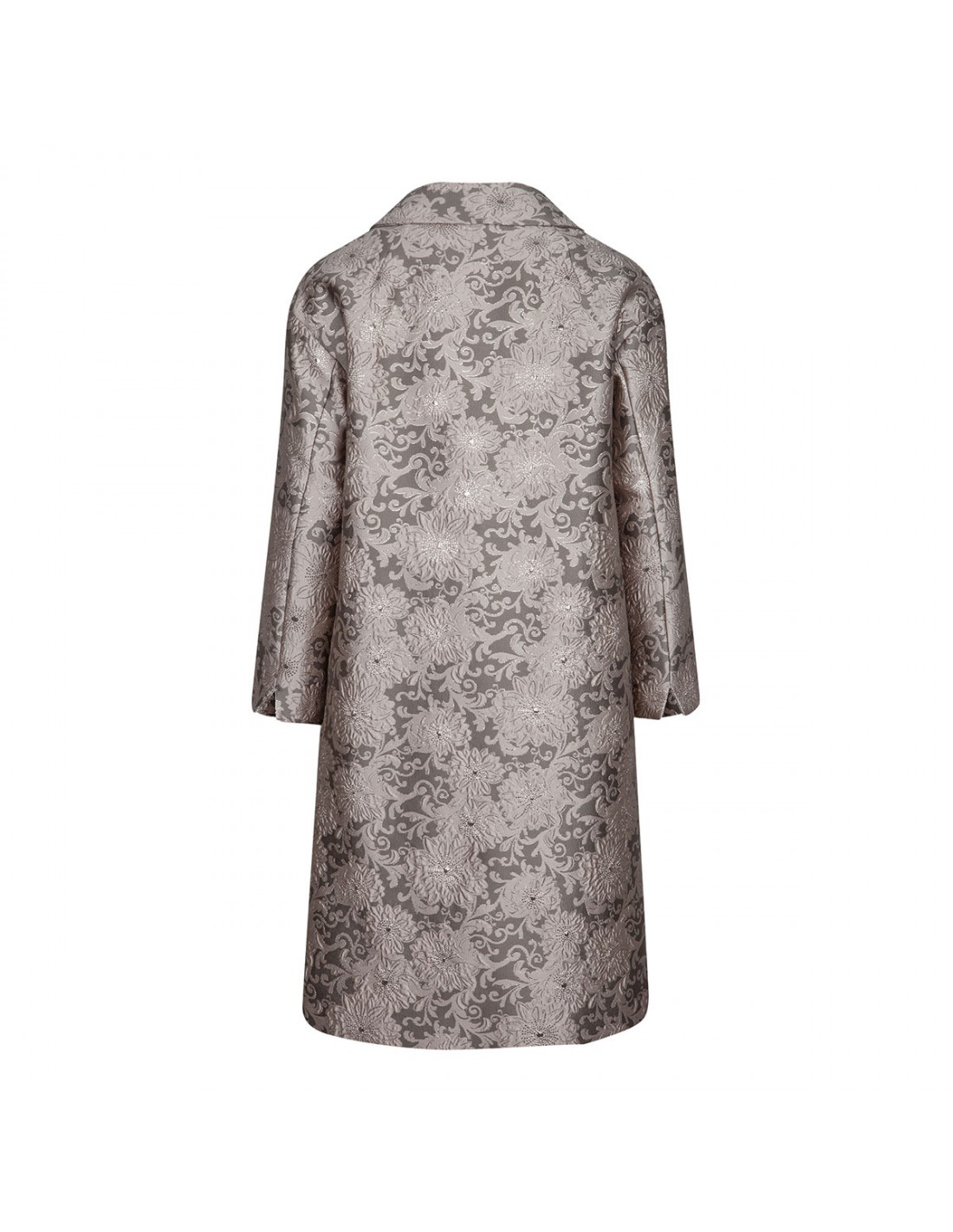 Jacquard silk coat