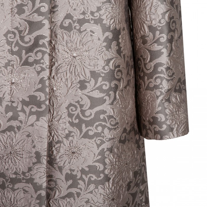 Jacquard silk coat