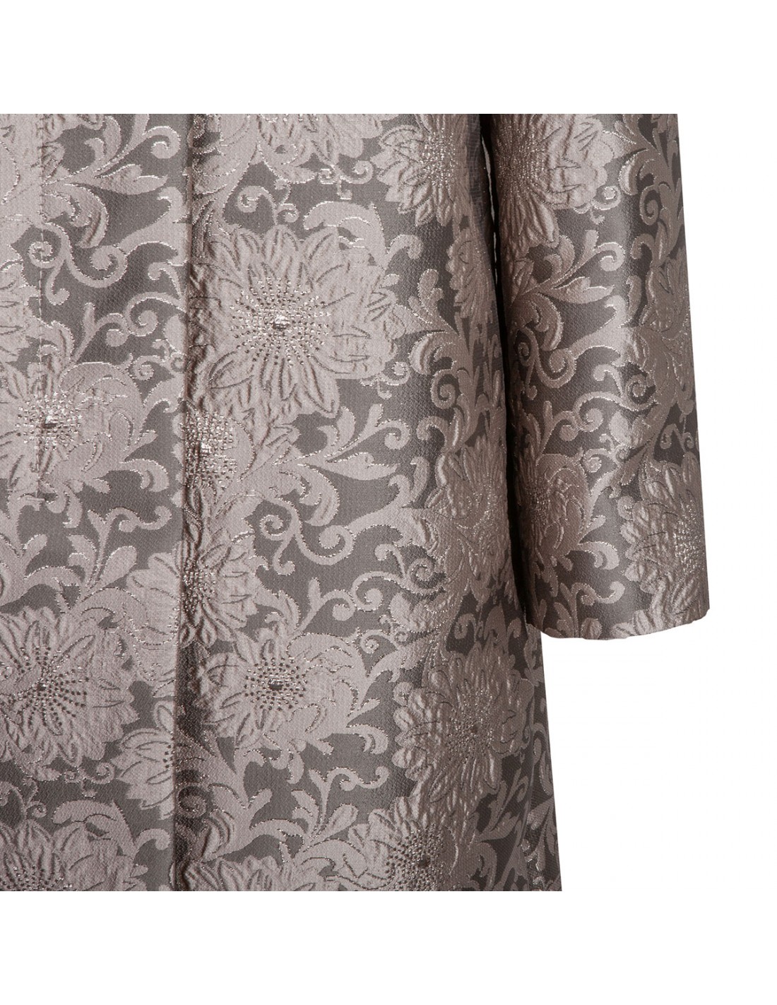 Jacquard silk coat