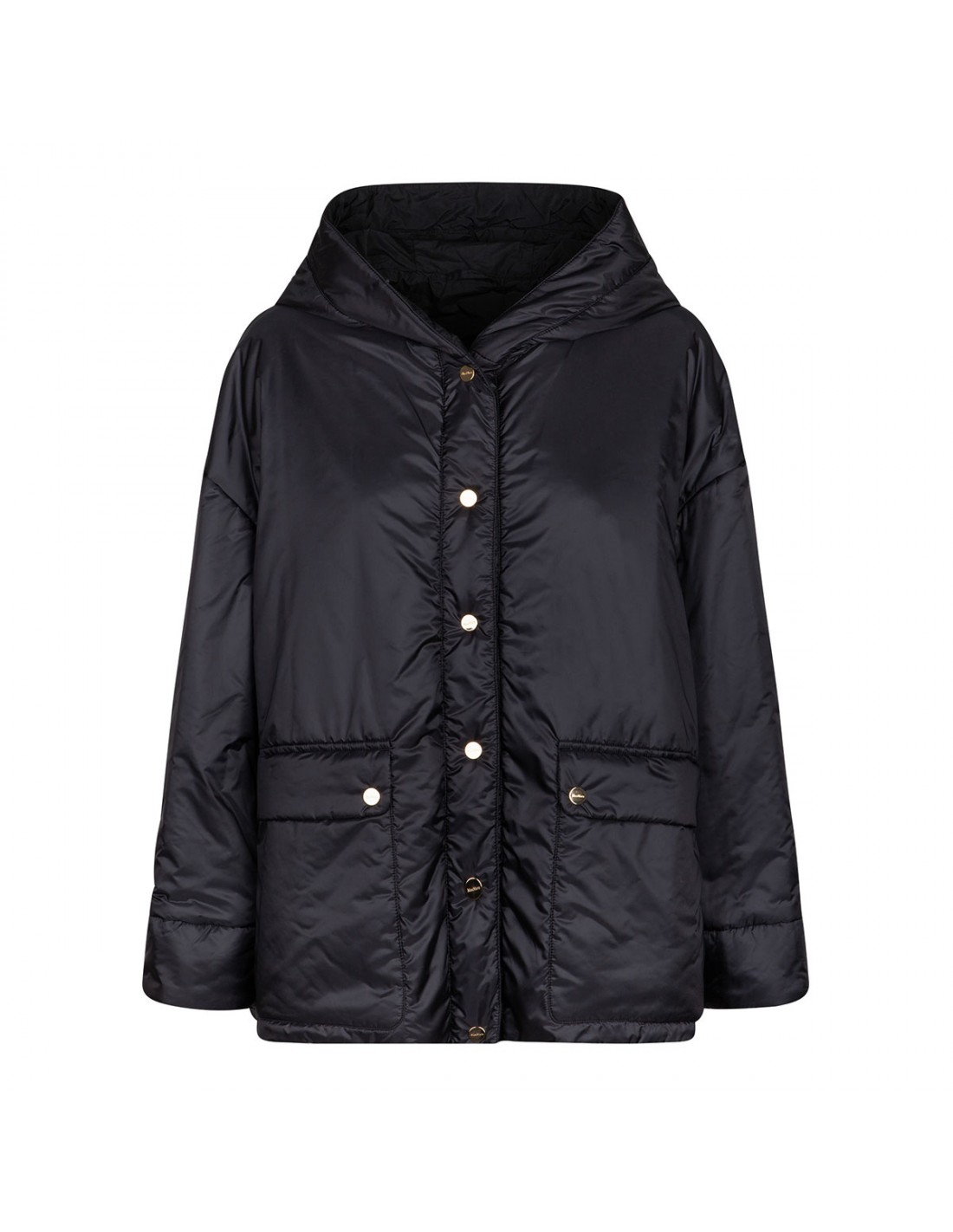 Water-resistant canvas hooded jacket