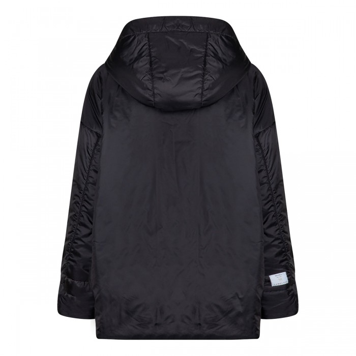 Water-resistant canvas hooded jacket