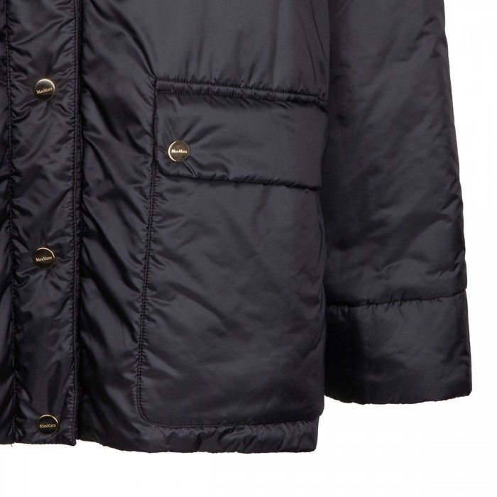 Water-resistant canvas hooded jacket