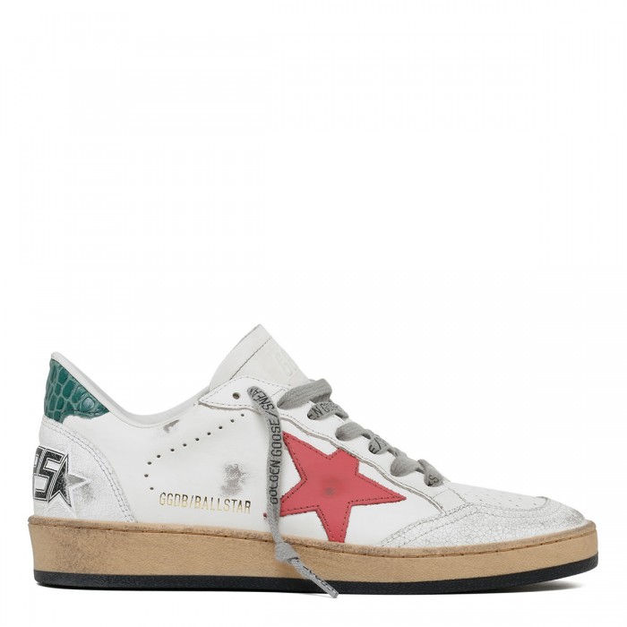 BallStar white and green sneakers