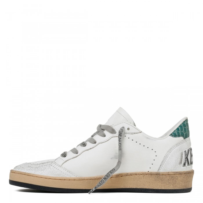 BallStar white and green sneakers