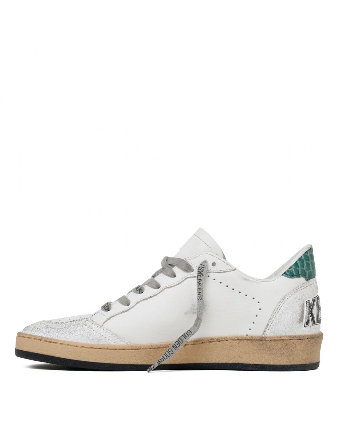 BallStar white and green sneakers