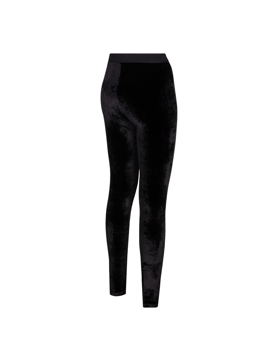 Black velvet leggings