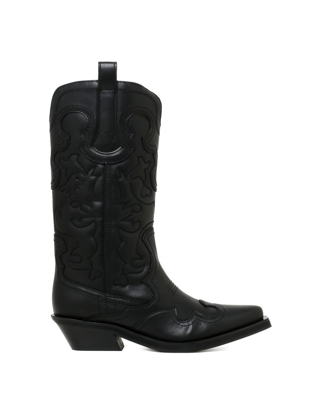 Black mid Western boots