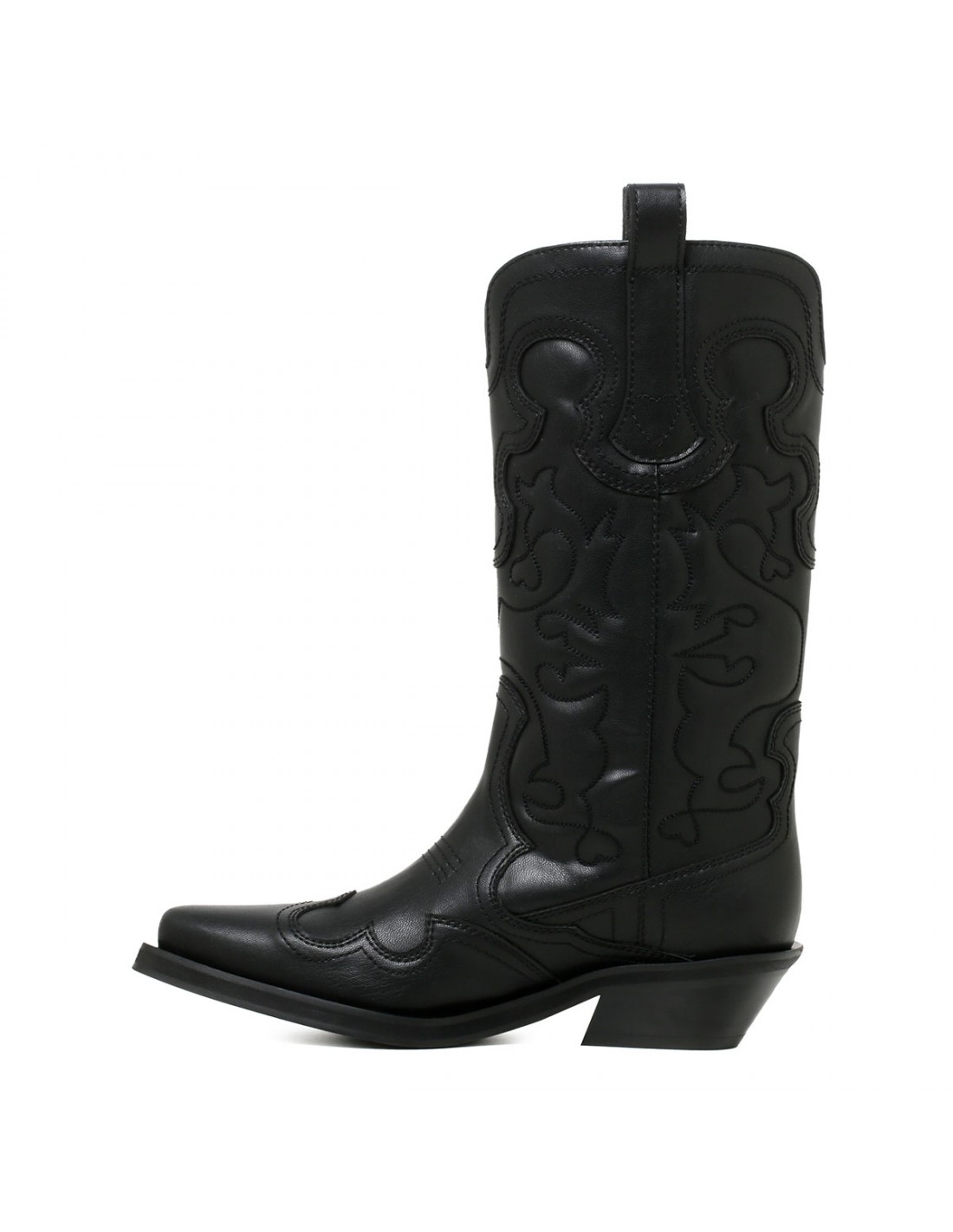 Black mid Western boots