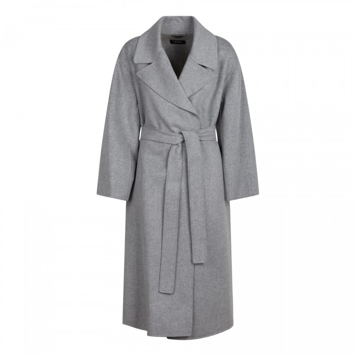 Olanda light gray wool coat