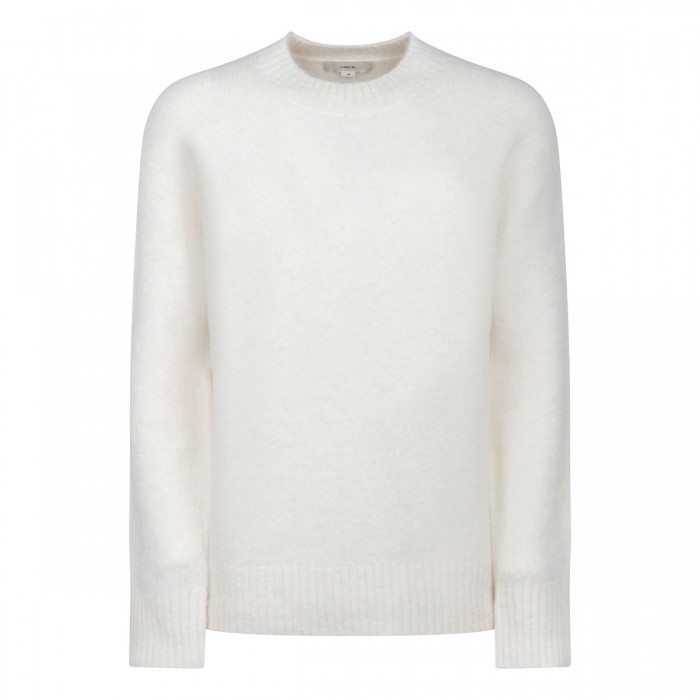 Off-white alpaca blend tunic sweater