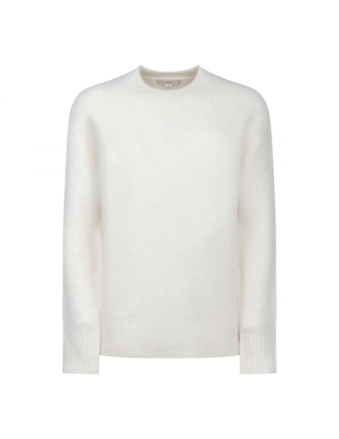 Off-white alpaca blend tunic sweater