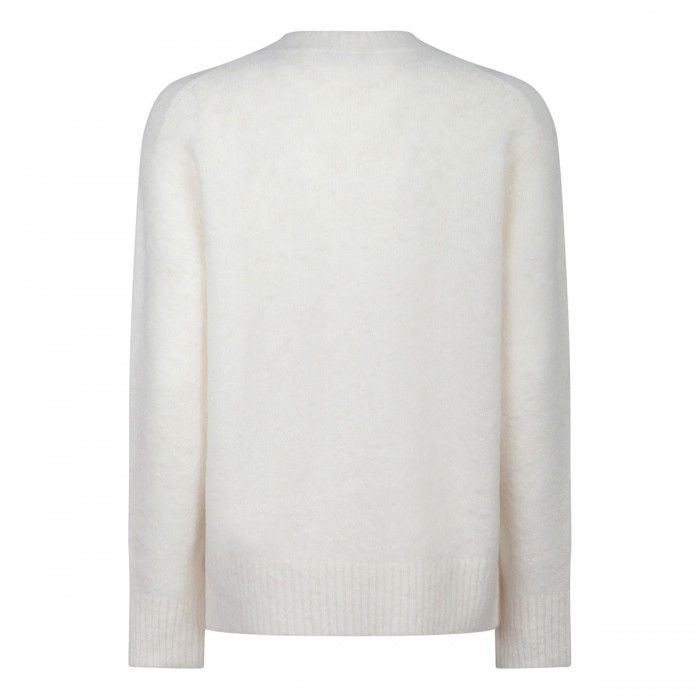 Off-white alpaca blend tunic sweater