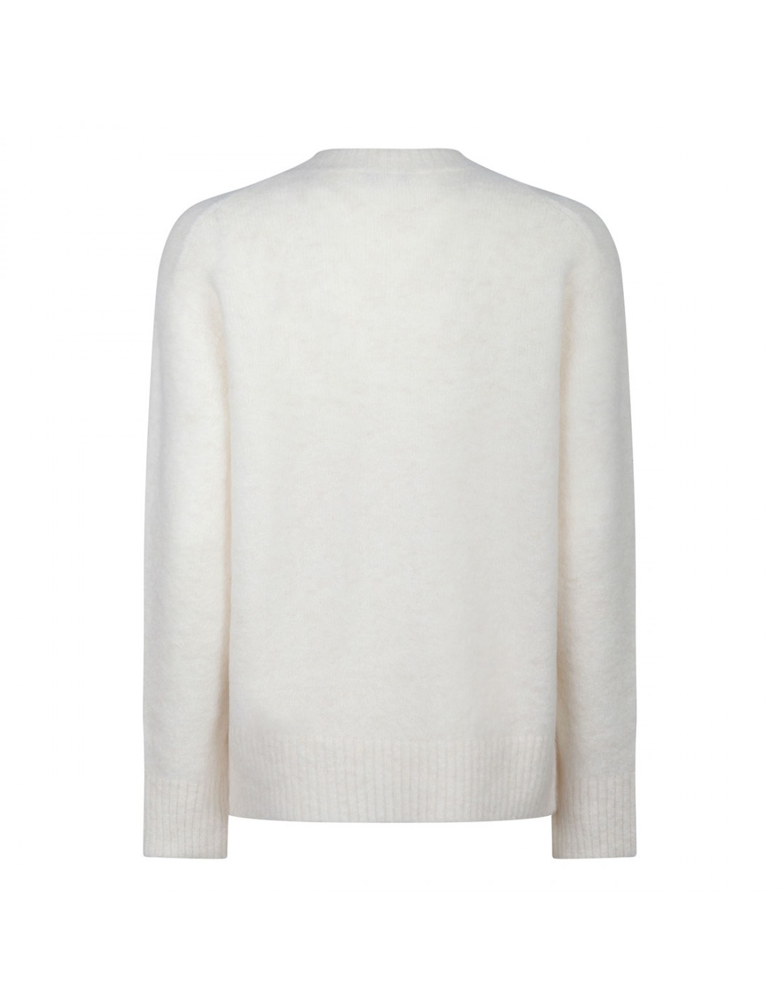 Off-white alpaca blend tunic sweater