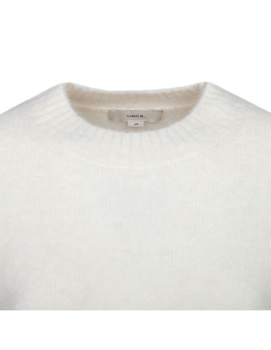 Off-white alpaca blend tunic sweater