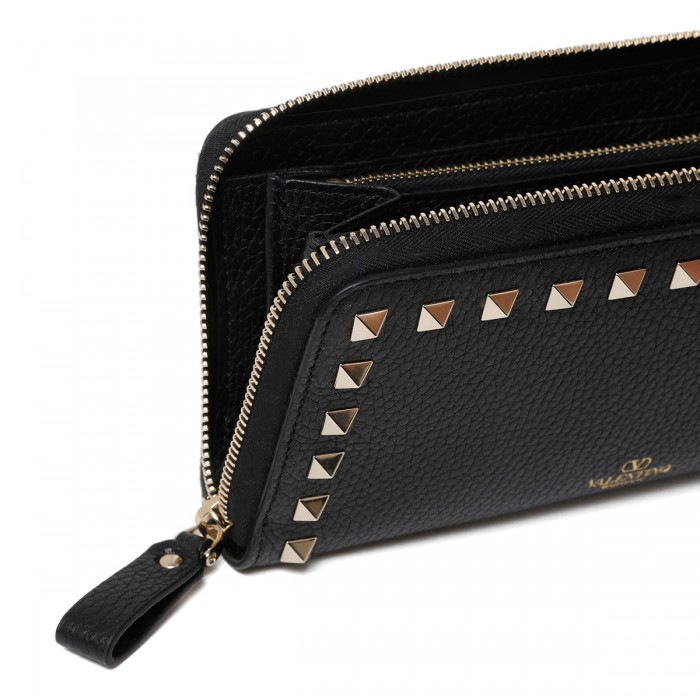 Rockstud zip around wallet