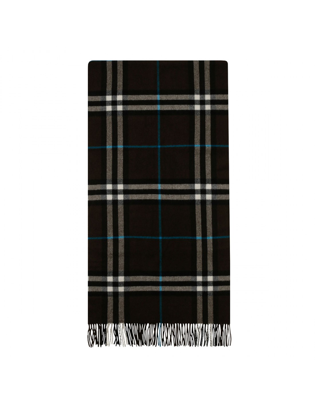 Wide check cashmere scarf Le Noir Unconventional Luxury