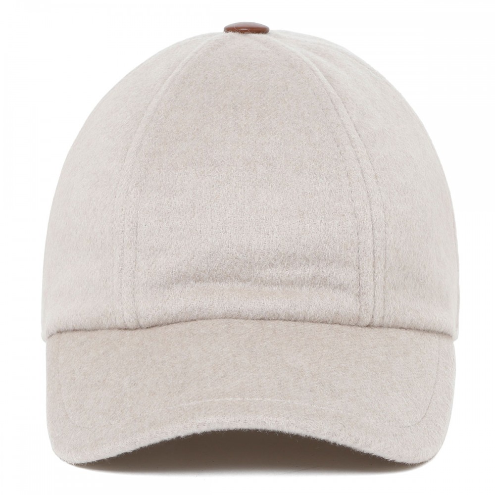 Cashmere baseball cap